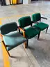 Chairs, stationary, lot of 3