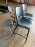 Chairs, stationary, lot of 4
