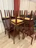 Chairs, stationary, lot of 10