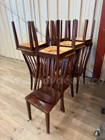 Chairs, stationary, lot of 10