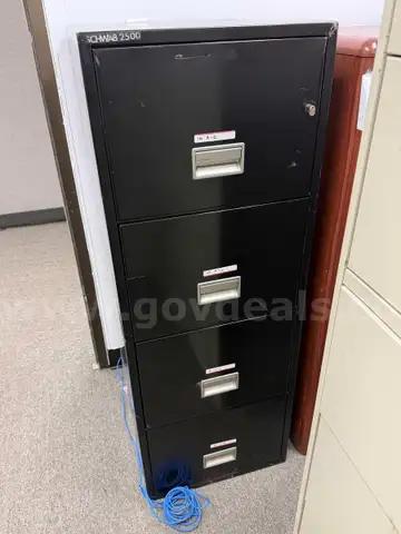 File Cabinet - 4-Drawer - Metal Fire Resistant - No Key