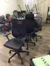 Chairs, wheeled, lot of 3