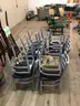 Chairs, stationary, lot of 12