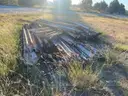 Lot of Rusted Guardrail