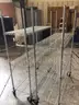 Shelving, wire, wheeled, lot of 2
