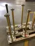 Stanchion poles, lot of 8