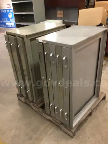 File cabinets, map, lot of 2