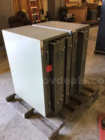 File cabinets, map, lot of 2