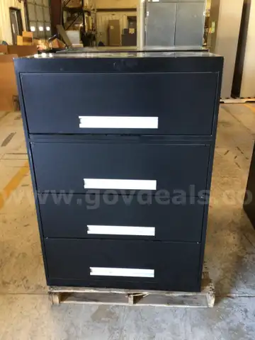 File cabinets, lateral, lot of 2