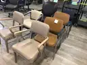 Chairs, stationary, lot of 7