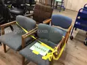 Chairs, stationary, lot of 4