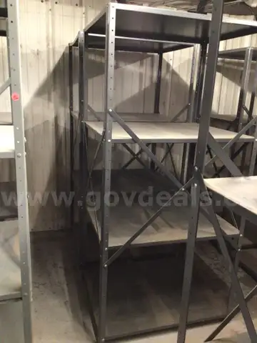 Shelving, metal, lot of 2