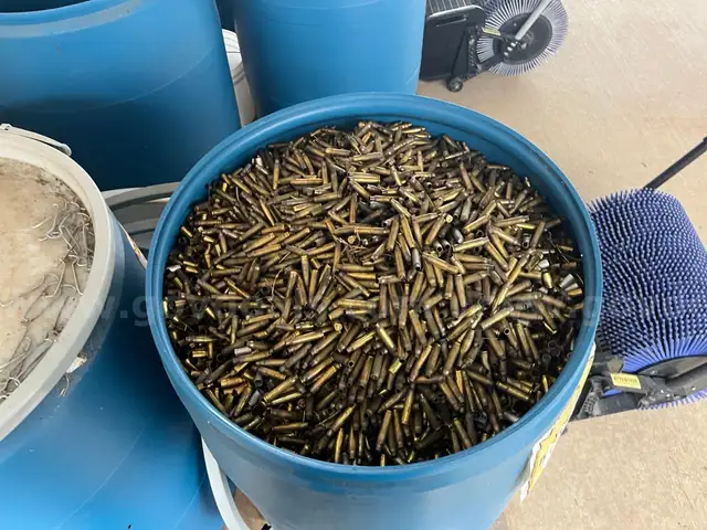 Lot of Spent Ammo Casings - Brass/Aluminum & Lead