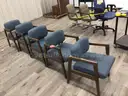Chairs, stationary, lot of 5