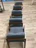Chairs, stationary, lot of 5