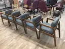 Chairs, stationary, lot of 5