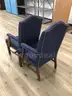 Chairs, stationary, lot of 2
