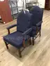 Chairs, stationary, lot of 2