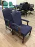 Chairs, stationary, lot of 2