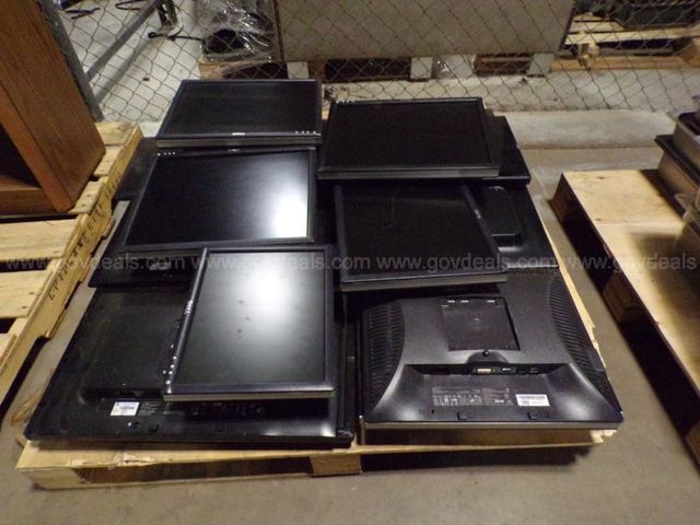 Lot of 18 Monitors Without Stands Untested | AllSurplus