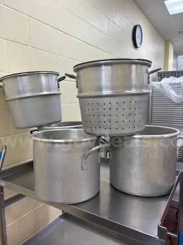 Lot of Commercial Stock Pots