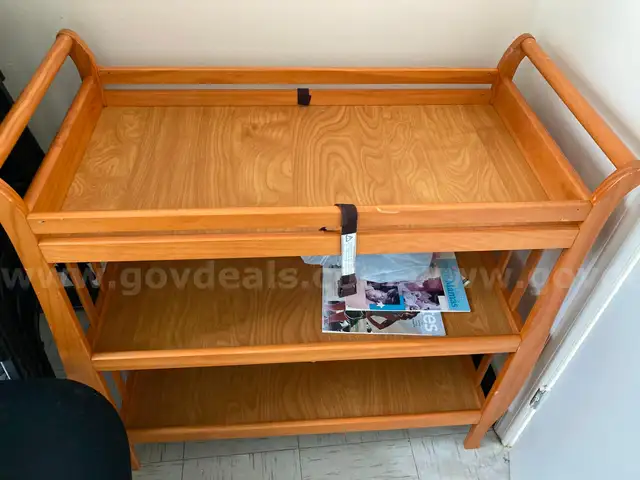 1 Wooden Stool &#x26; Wooden Bassinet