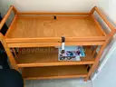 1 Wooden Stool &#x26; Wooden Bassinet