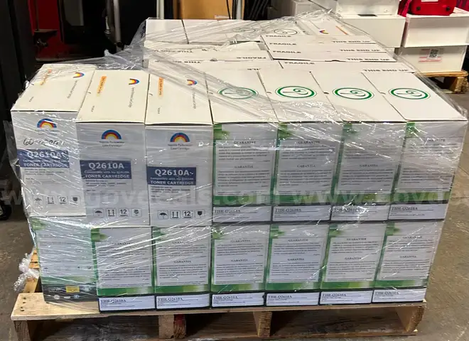 2 Pallets of Assorted Ricoh &#x26; HP Toners + Photo Paper