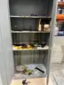 Two-Door Upright Metal Storage Cabinet with Contents