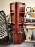 &#x1FAB5; Lot of 5 Wooden Brochure Display Racks &#x2013; Assorted Finishes