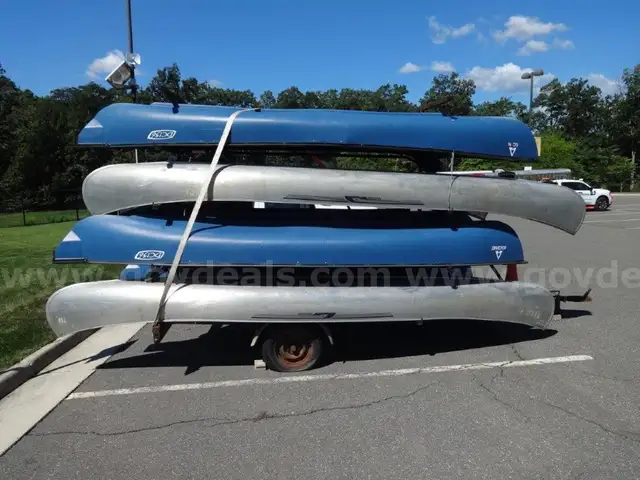 Lot of Canoes with Trailer