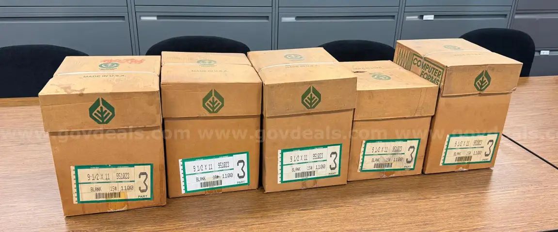 Lot &#x2013; Three-Part Tractor Feed Paper