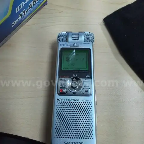 Sony ICD-MX20 Voice Recorder &#x22;JM&#x22;