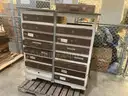 Small White 16-Drawer Map File Cabinet