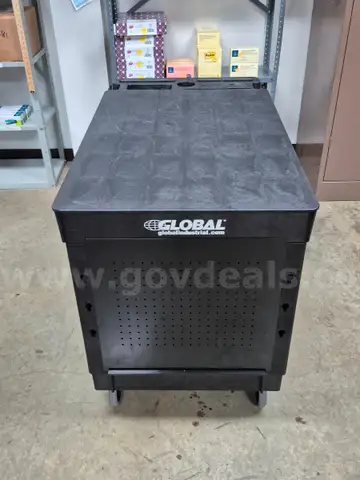 Global Industries Lockable Utility Cart
