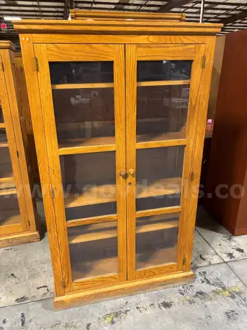 Lot of 2 Glass Door Cabinets