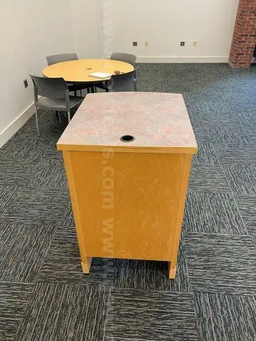 Desk, wood, 29.5&#x22; tall