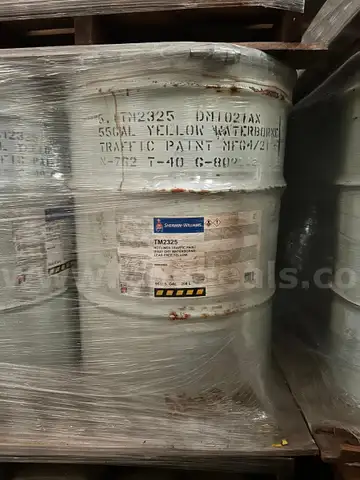 Large Quantity of Yellow and White Paint for Street Marking