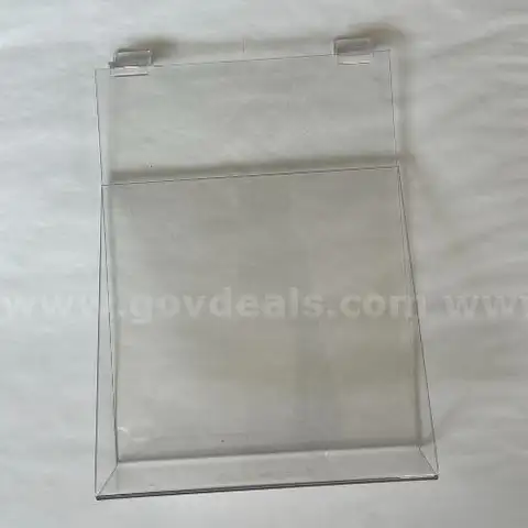 Acrylic magazine holders for slat wall (set of 3)