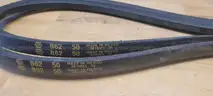 2 NAPA Classical Section Wrapped V-Belts B62 21/32&#x22; X 65&#x22; NOS