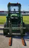 2000 John Deere 4600 HST w/Loader Forks Backhoe Blade ROPS Soft Cab &#x26; Doors