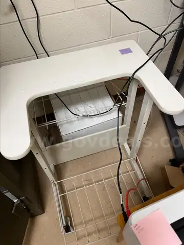 Commercial grade printer stand on wheels