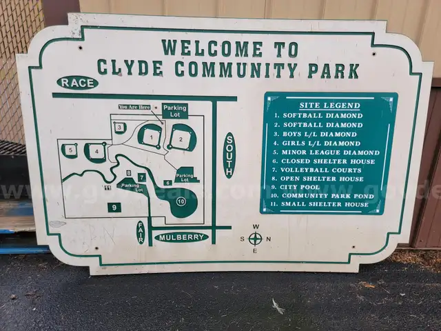 4&#x27;x6&#x27; Welcome to Community Park Sign