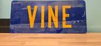 Aluminum Street Sign VINE