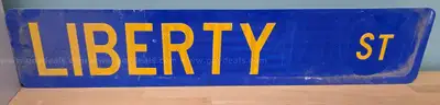Aluminum Street Sign ** LIBERTY ST **