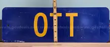 Aluminum Street Sign ** OTT **