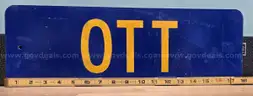 Aluminum Street Sign ** OTT **