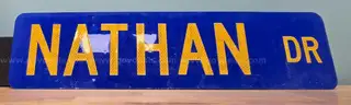 Aluminum Street Sign ** NATHAN DR **