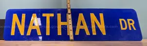 Aluminum Street Sign ** NATHAN DR **