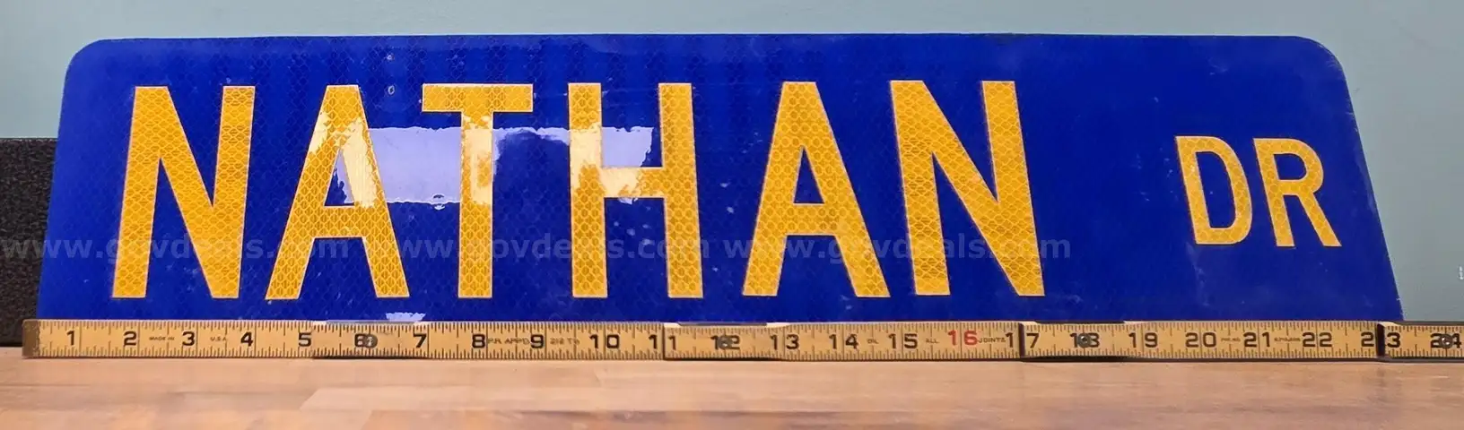 Aluminum Street Sign ** NATHAN DR **